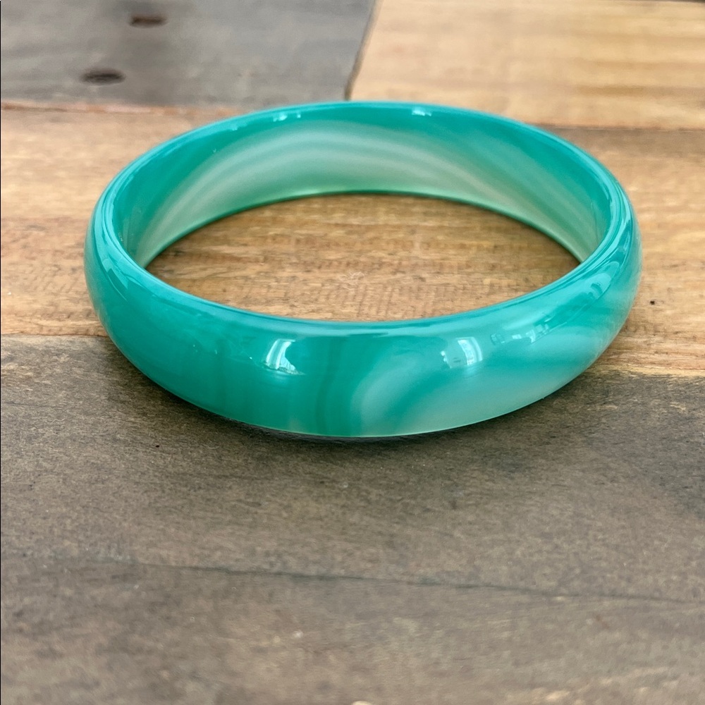 Turquoise Swirl Bangle Bracelet